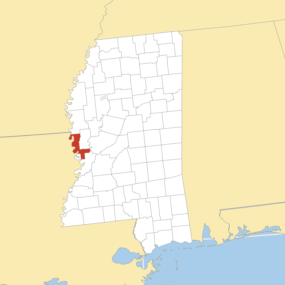 issaquena county map