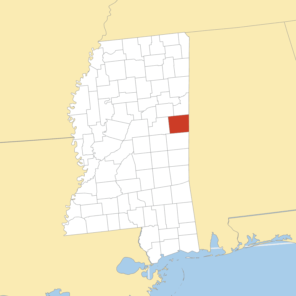 noxubee county map