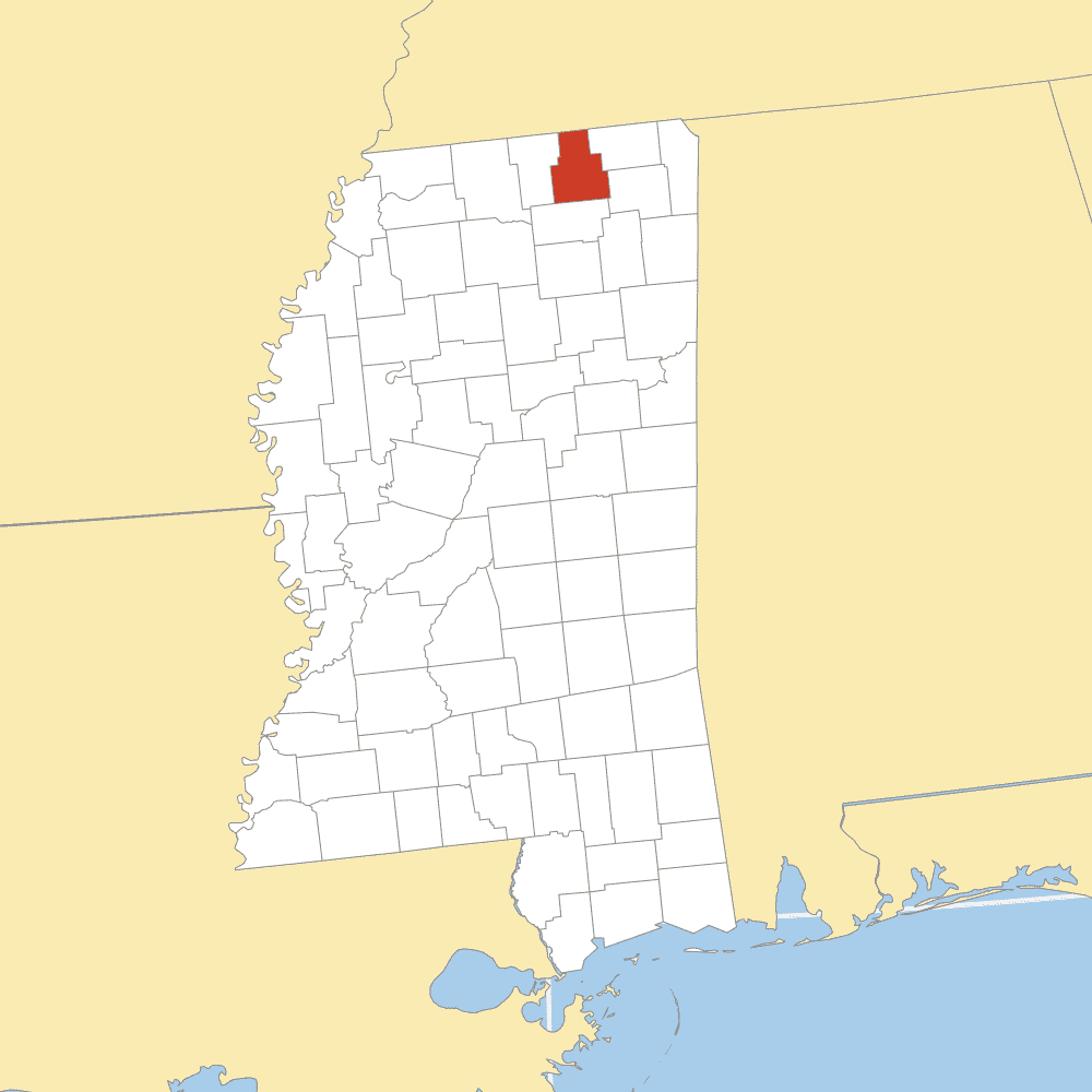 tippah county map